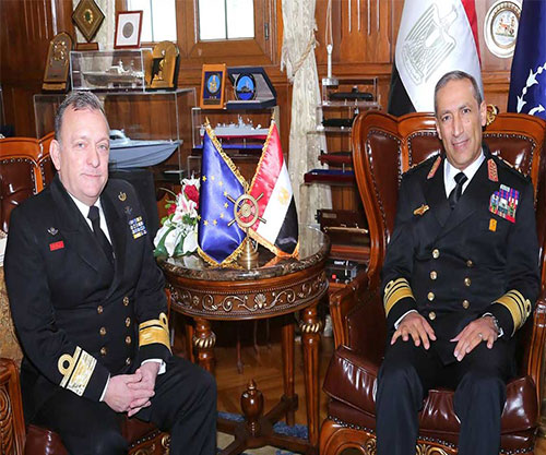 Egyptian Navy Chief Receives Commander of EUNAVFOR ASPIDES