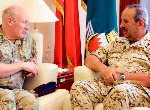 Bahrain’s Defense Chief Receives Chief of British Operations