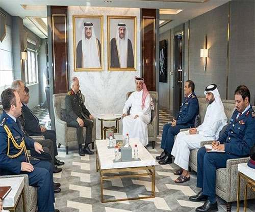 Qatar’s Minister of State for Defence Affairs Receives Turkish Army Chief of General Staff