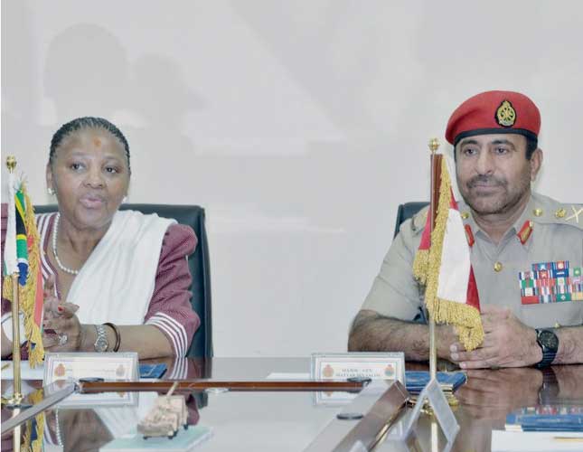 South African Minister of Defense Concludes Visit to Oman