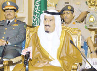 Prince Salman Addresses Top Saudi Military Officials