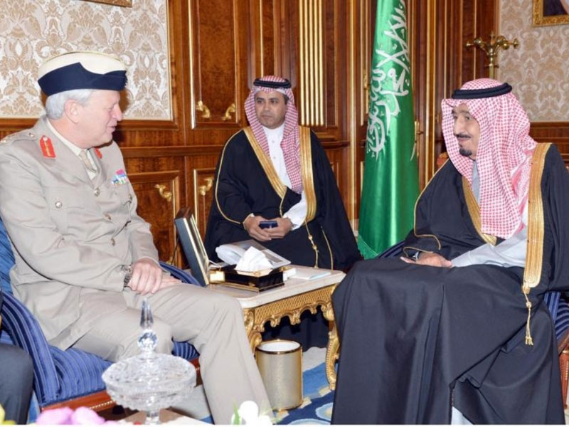 Prince Salman Meets Britain’s Middle East Defence Adviser