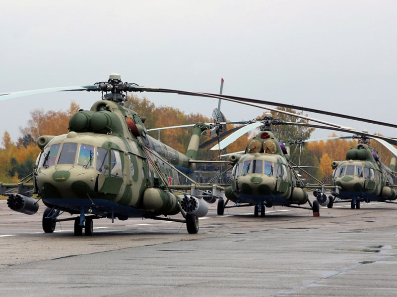 Russian Defense Ministry Receives Mi-8MTV-5-1 Helicopters