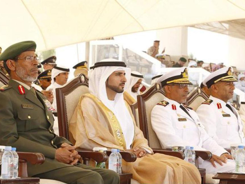 Sheikh Hamdan Attends Graduation at Rashid Naval College